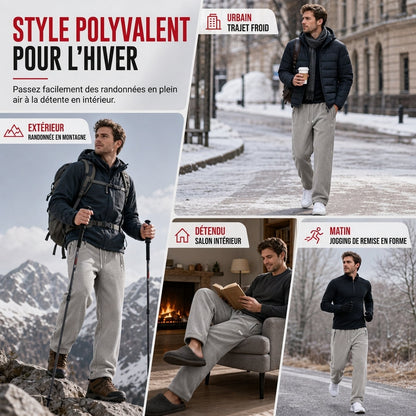 ❄️ Chaud et doux | Pantalon unisexe en polaire épaisse