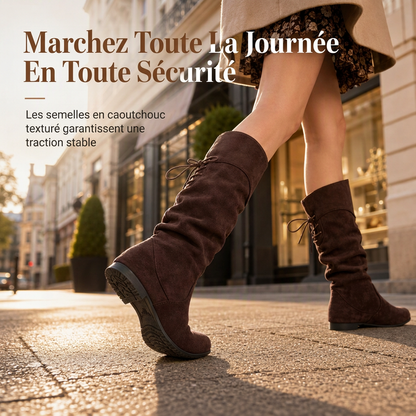 👢 Des bottines classiques en daim, confortables et faciles à assortir