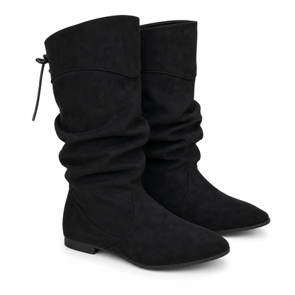 👢 Des bottines classiques en daim, confortables et faciles à assortir