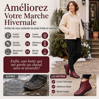 ❄️👢 Bottines d'hiver fourrées pour femme | Chaudes, confortables et antidérapantes ✨