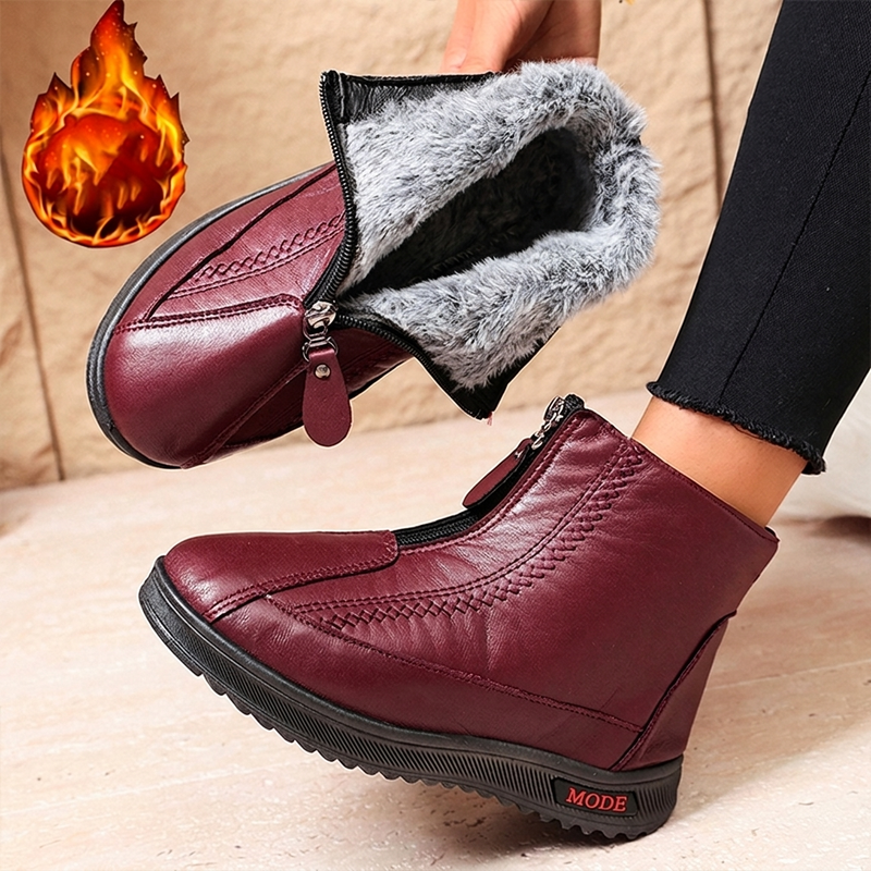 ❄️👢 Bottines d'hiver fourrées pour femme | Chaudes, confortables et antidérapantes ✨
