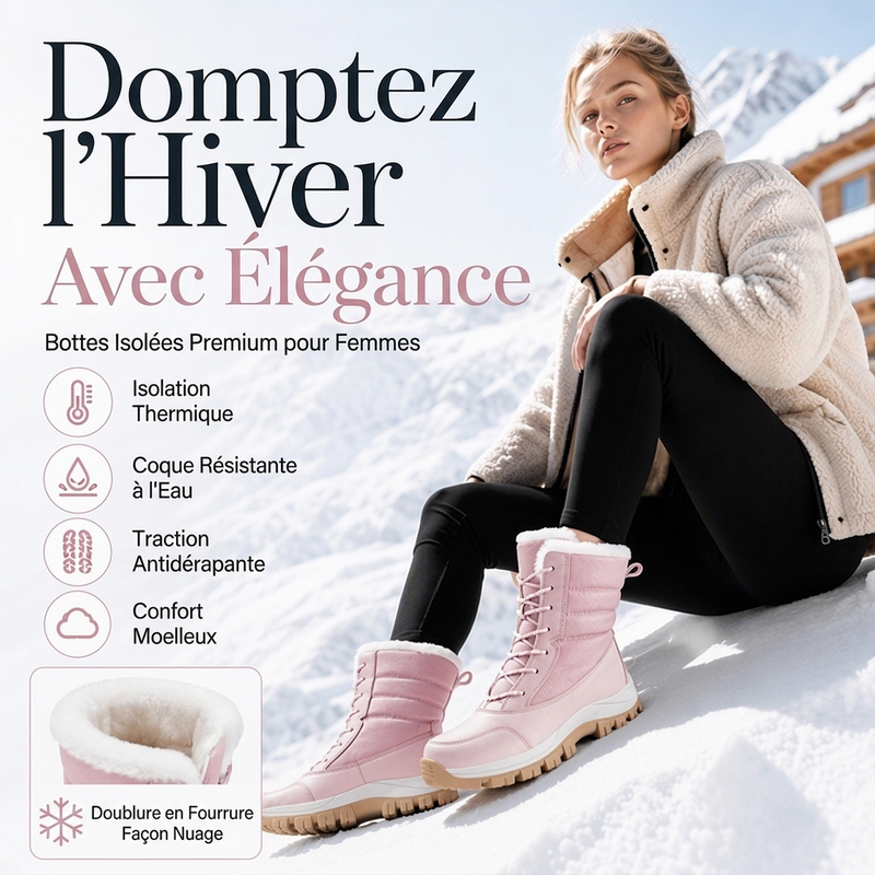 🥳💞 +26 000 vendues🔥👢Bottes de neige chaudes et imperméables pour femme