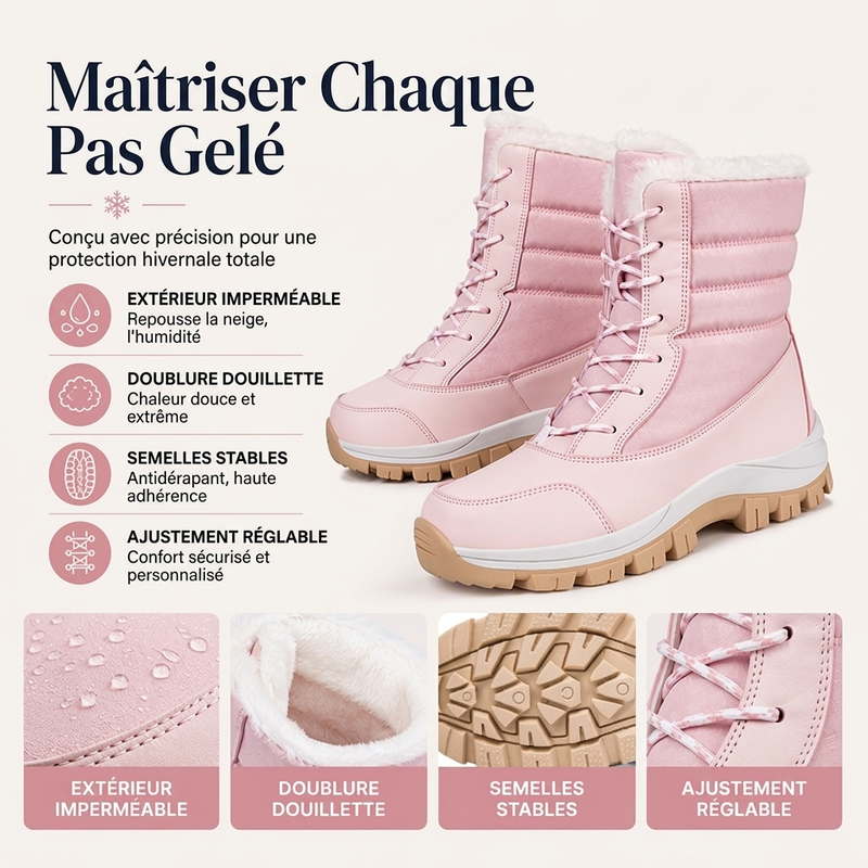🥳💞 +26 000 vendues🔥👢Bottes de neige chaudes et imperméables pour femme