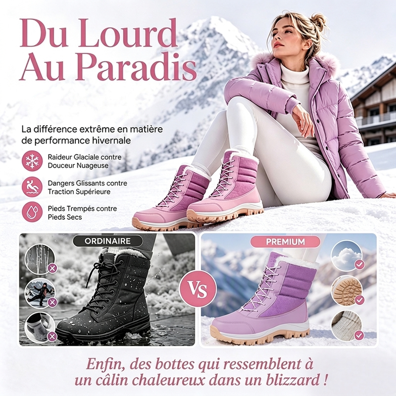 🥳💞 +26 000 vendues🔥👢Bottes de neige chaudes et imperméables pour femme
