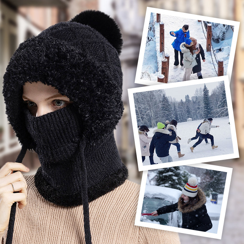 Cagoule d’Hiver 3-en-1 pour Femme