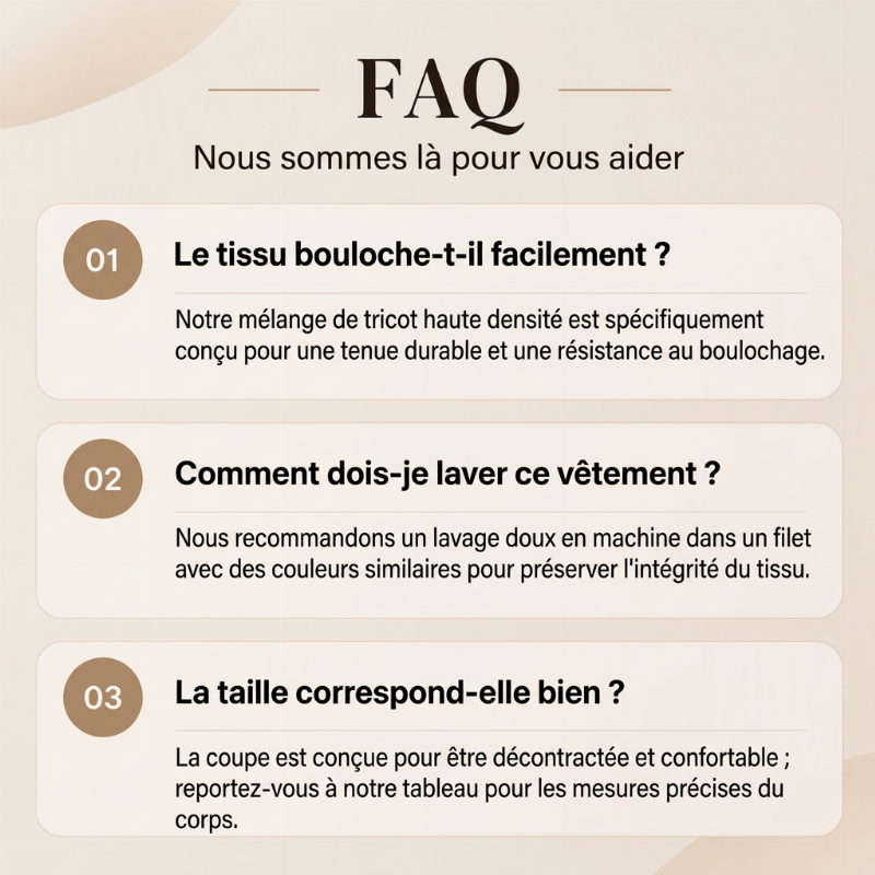 🧶✨Haut à manches longues en maille gaufrée pour femme