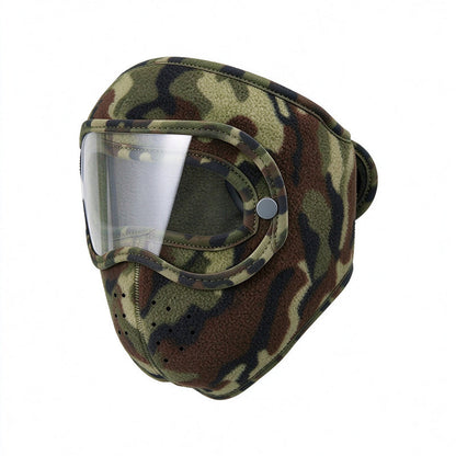Masque facial d'hiver coupe-vent et chaud avec lunettes HD