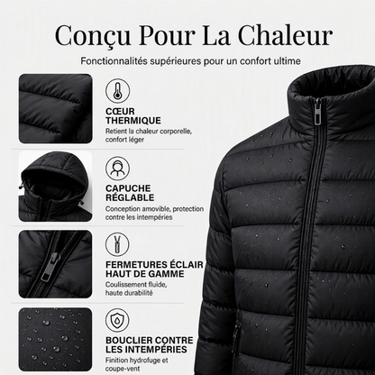 💖Soldes ! Prix cassés💖Veste thermique d'hiver coupe-vent pour homme
