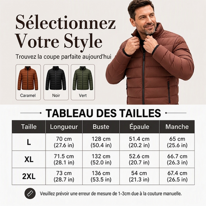 💖Soldes ! Prix cassés💖Veste thermique d'hiver coupe-vent pour homme