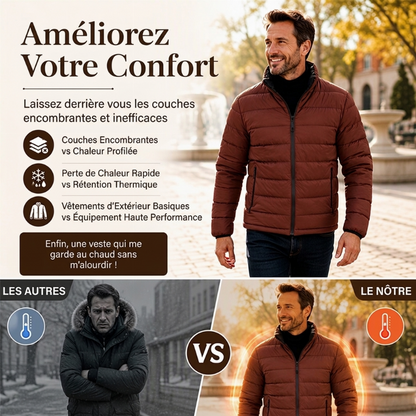💖Soldes ! Prix cassés💖Veste thermique d'hiver coupe-vent pour homme