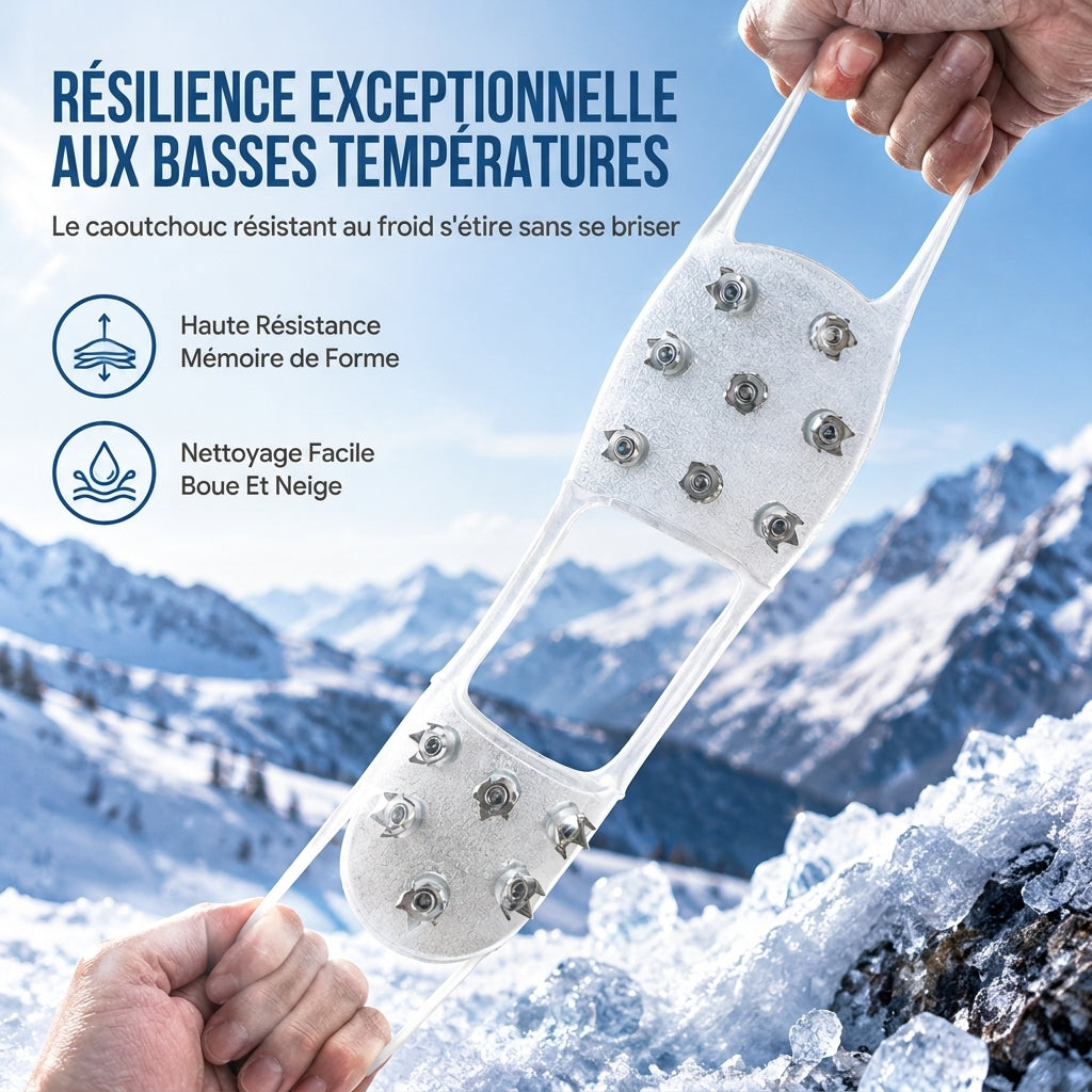 ❄️ 50 % de réduction !! 🧊 Crampons antidérapants à 14 dents