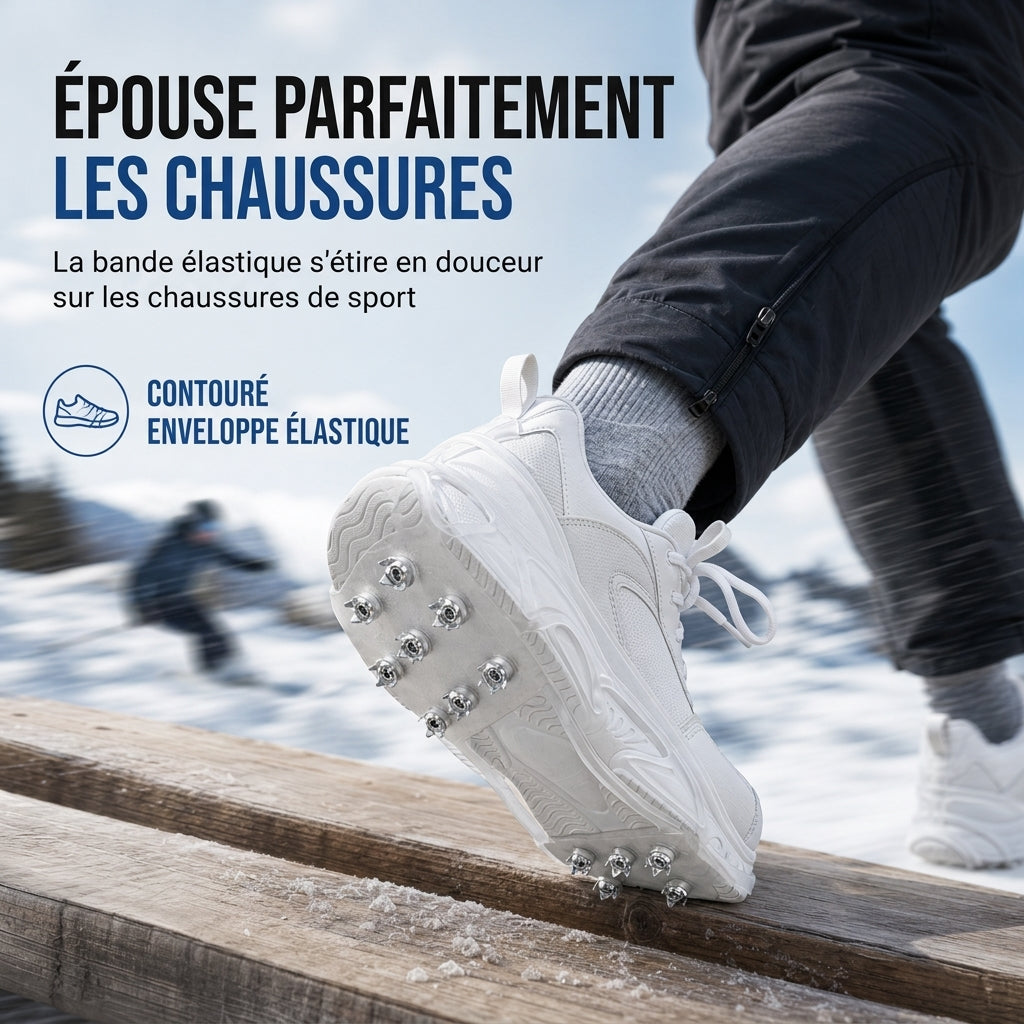 ❄️ 50 % de réduction !! 🧊 Crampons antidérapants à 14 dents
