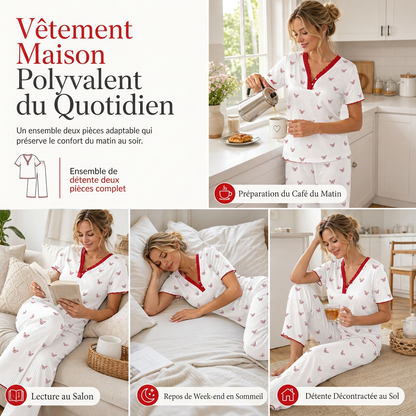 Ensemble de pyjama imprimé pour femme