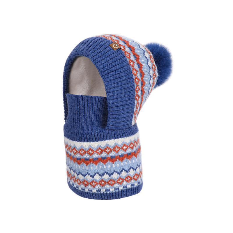 Cagoule thermique coupe-vent d'hiver pour enfants
