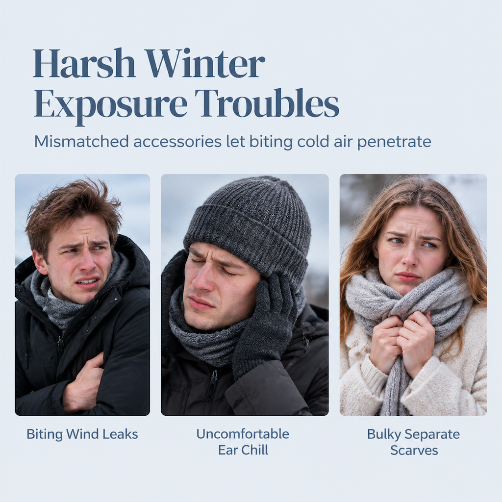 Bonnet d'hiver en tricot pour homme