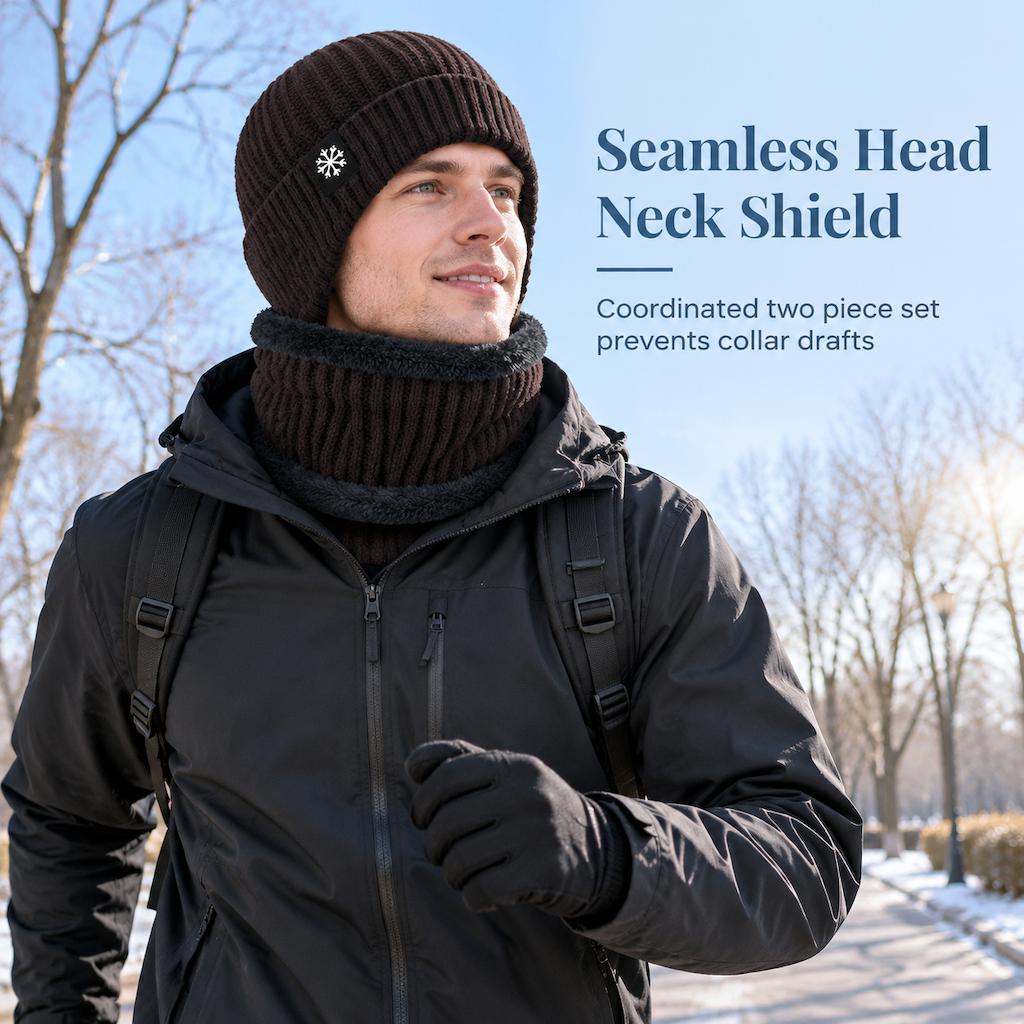 Bonnet d'hiver en tricot pour homme