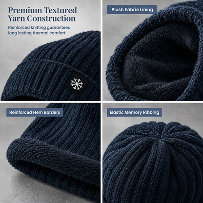 Bonnet d'hiver en tricot pour homme
