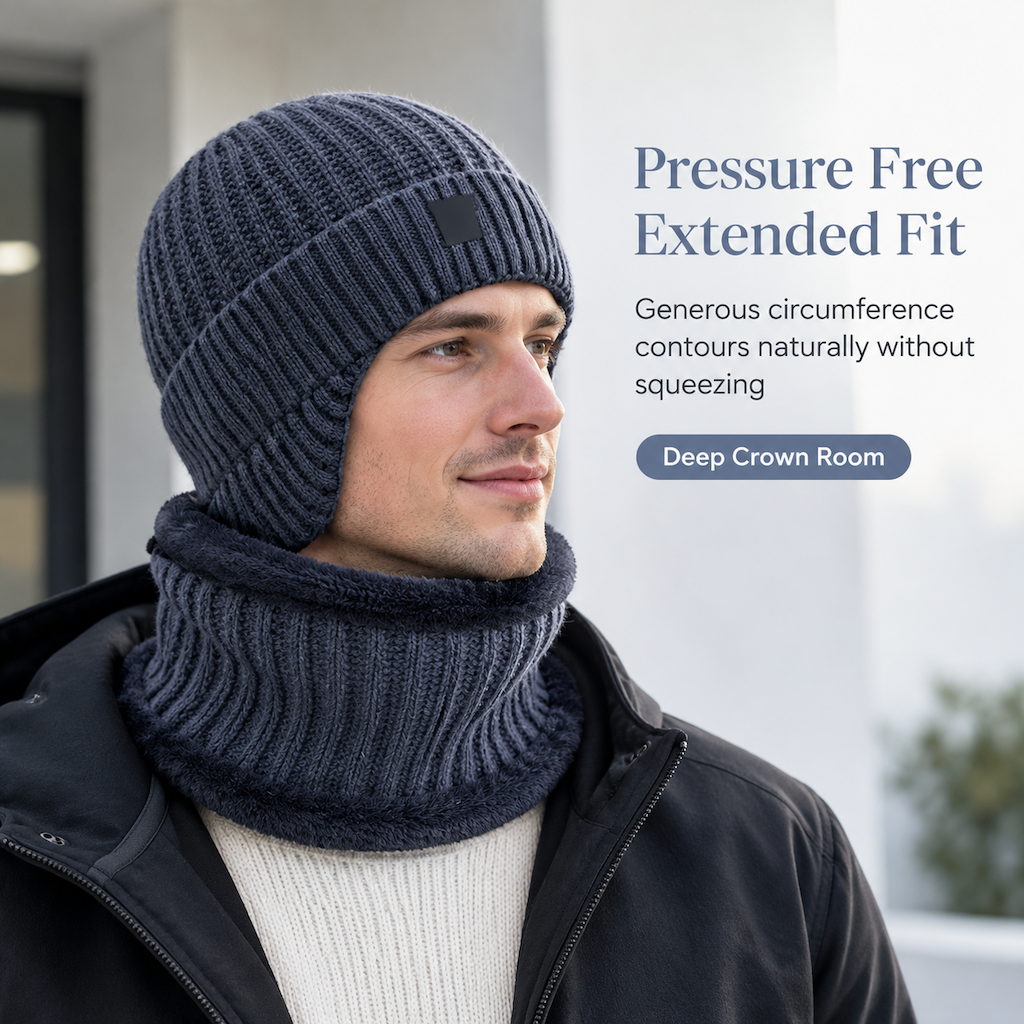 Bonnet d'hiver en tricot pour homme