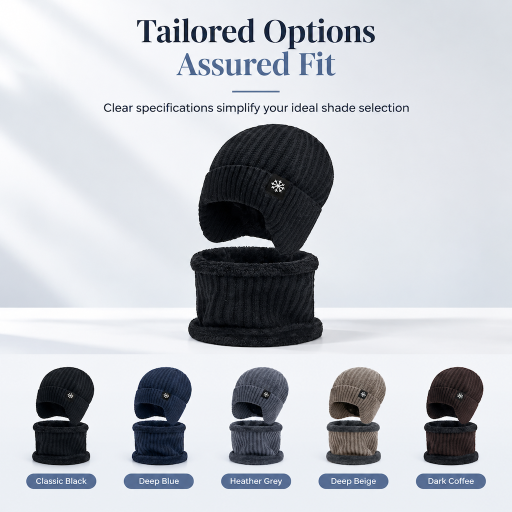 Bonnet d'hiver en tricot pour homme