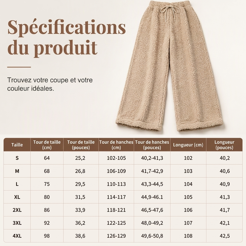🧶 Pantalon décontracté chaud pour femme