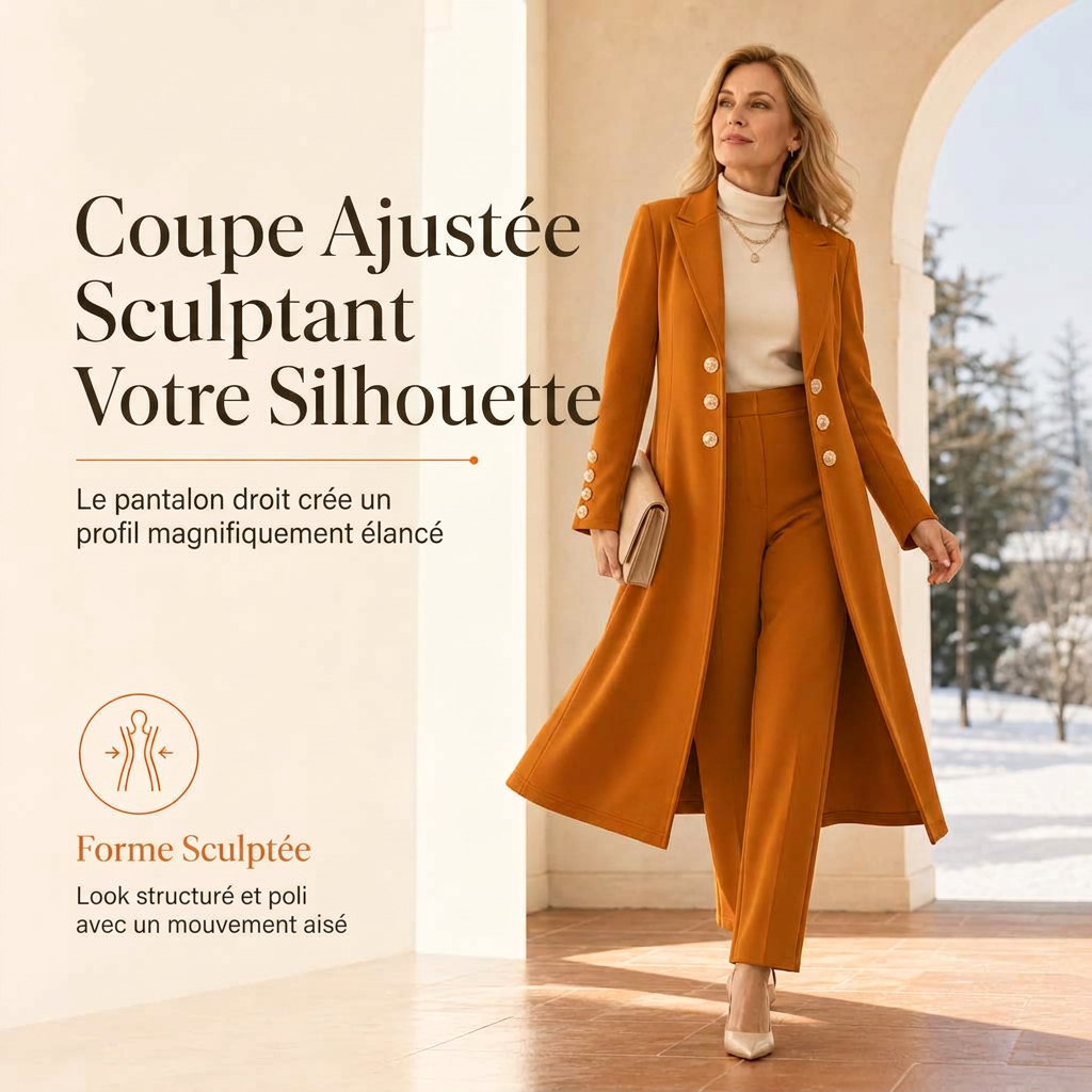🌸Offre exceptionnelle : -50 % 🍂 Élégant ensemble deux pièces d'automne pour femme