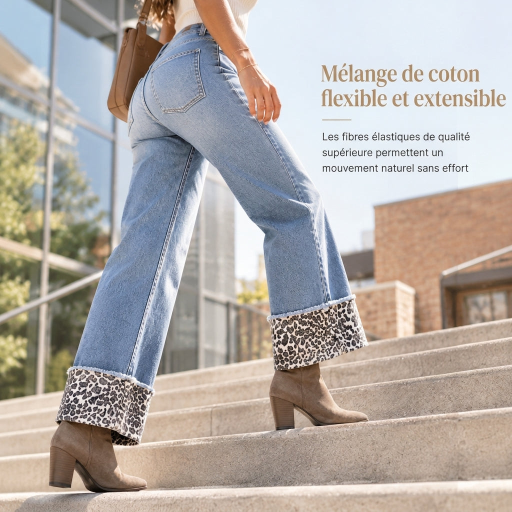 Jean bleu décontracté pour femme