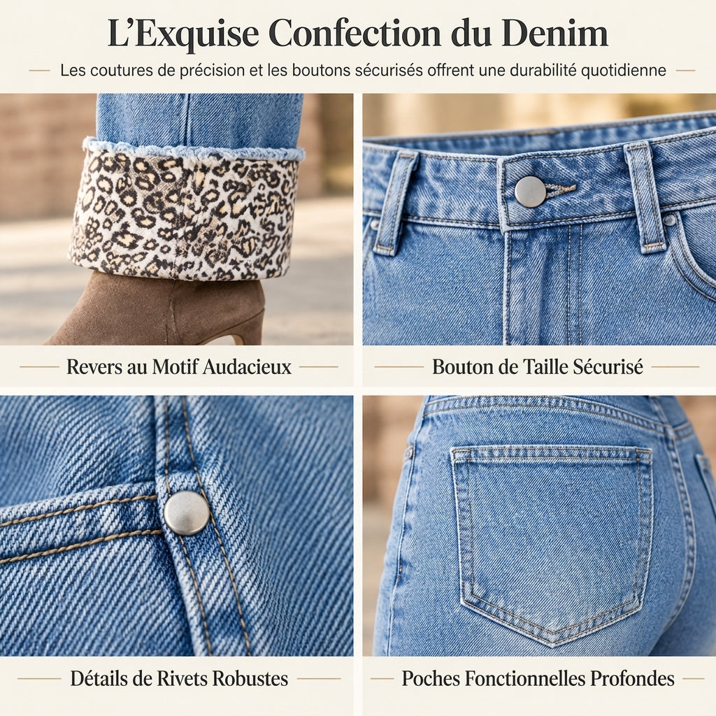 Jean bleu décontracté pour femme