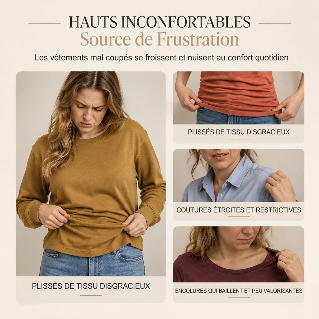✨ Haut à manches longues et col en V pour femme🌸