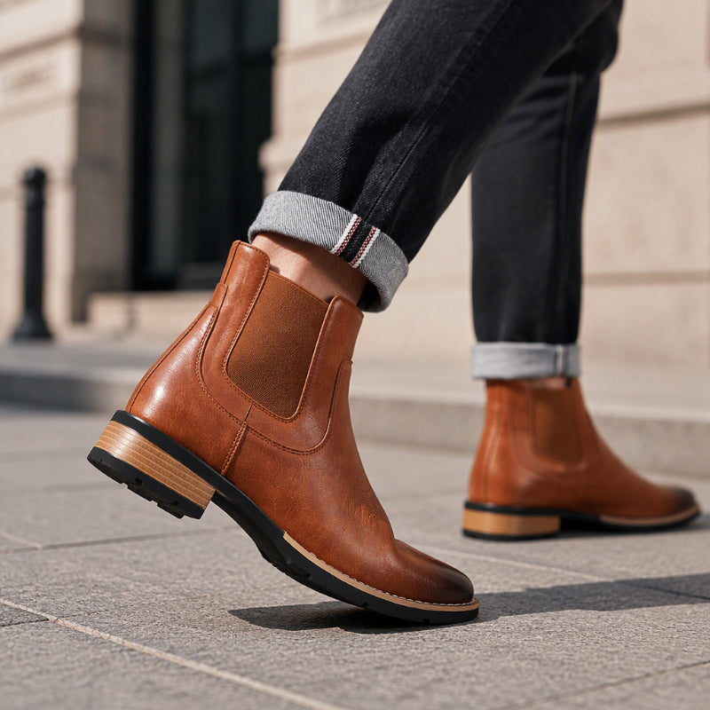 Bottes Chelsea Vintage À Enfiler Pour Homme
