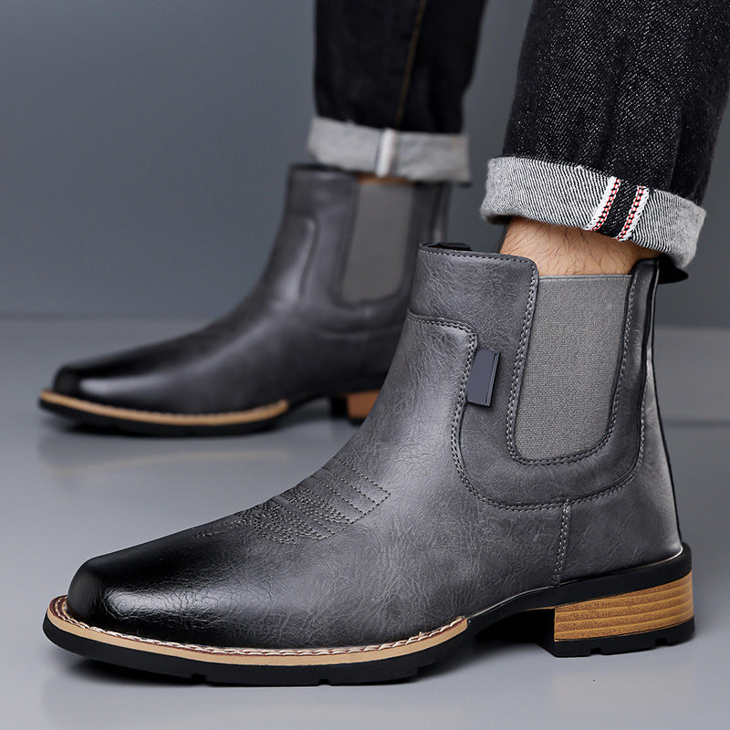Bottes Chelsea Vintage À Enfiler Pour Homme