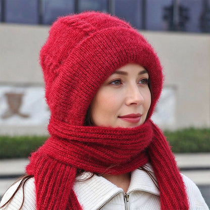 💖 Doux et agréable au toucher | Écharpe d'hiver à capuche pour femme