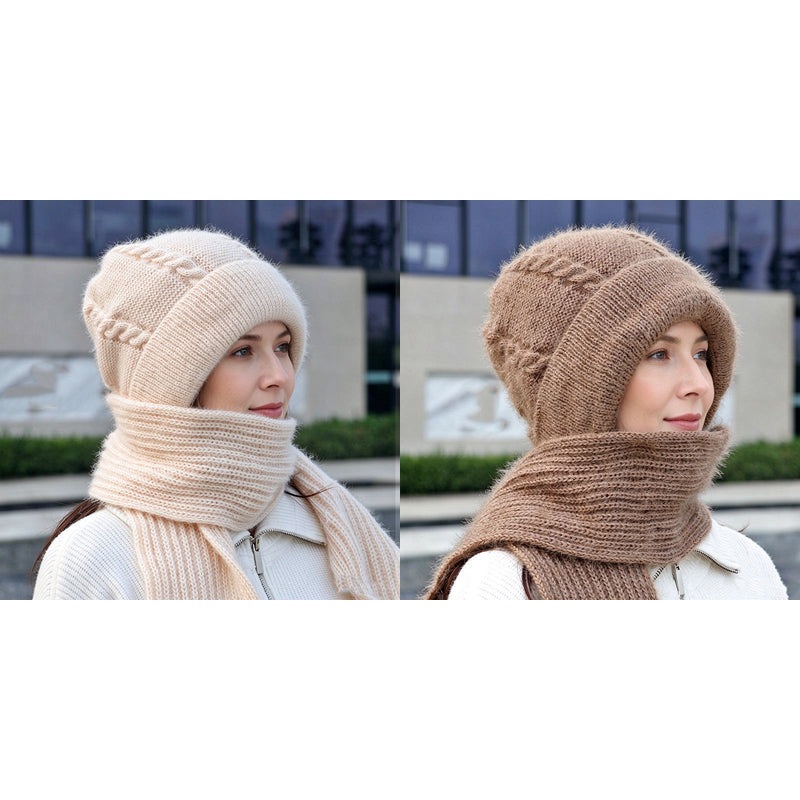 💖 Doux et agréable au toucher | Écharpe d'hiver à capuche pour femme