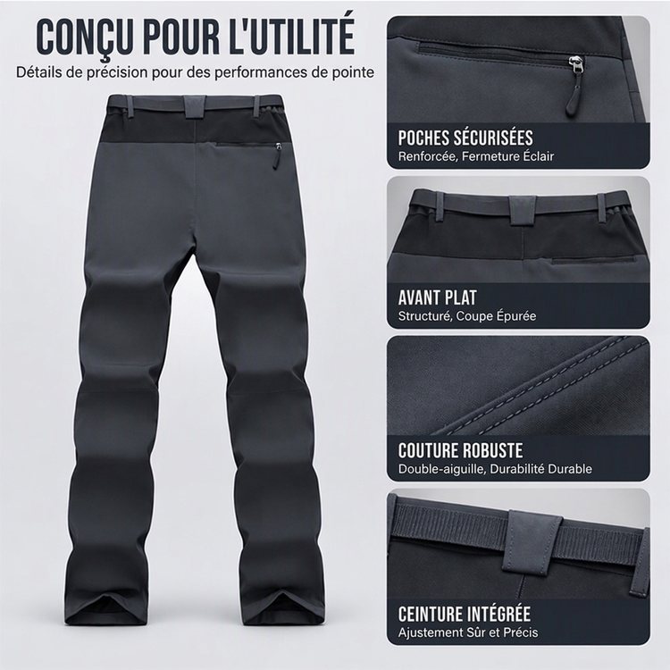 Pantalon cargo extérieur séchage rapide pour homme