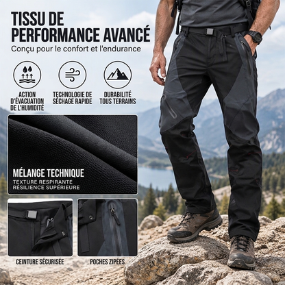 Pantalon cargo extérieur séchage rapide pour homme