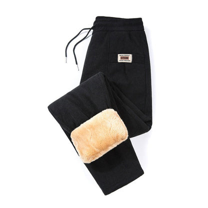 Pantalon thermique en velours côtelé d'hiver pour femme