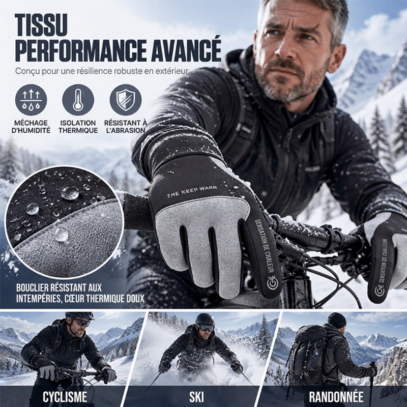 🎁 50 % de réduction ! 🧤 Gants de sport coupe-vent, compatibles avec les écrans tactiles