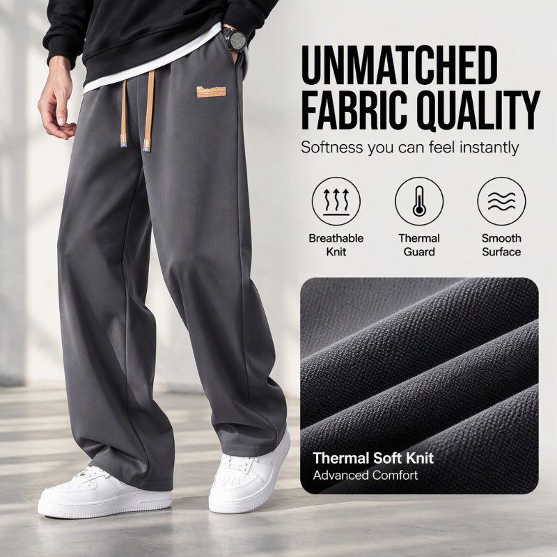 🔥Pantalon thermique d'hiver à coupe droite pour homme