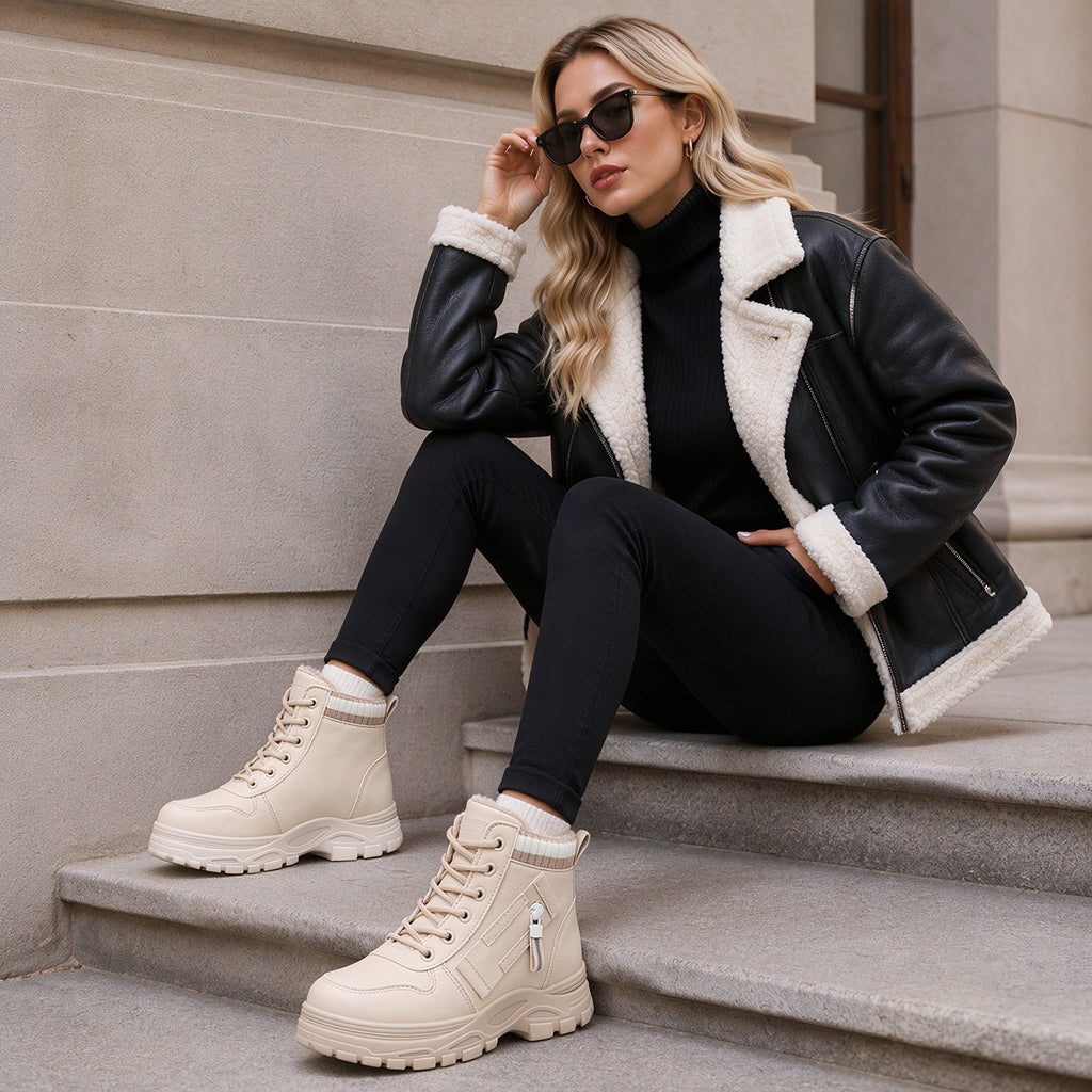 Bottes en fourrure pour femme