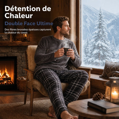 Ensemble de pyjama confortable en maille pour homme