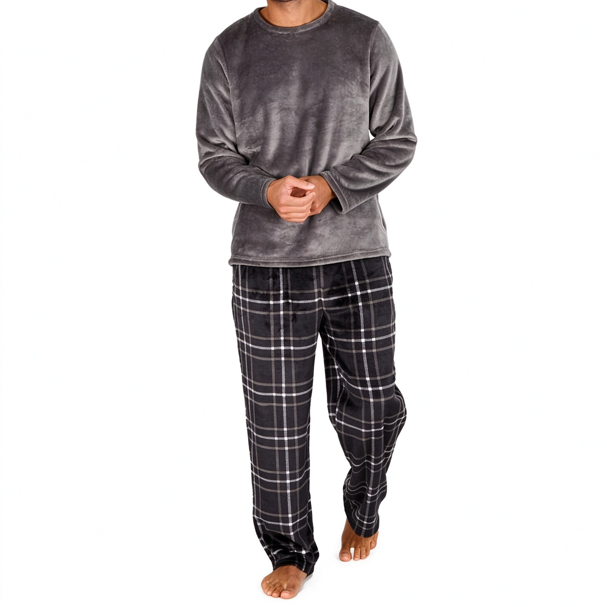 Ensemble de pyjama confortable en maille pour homme