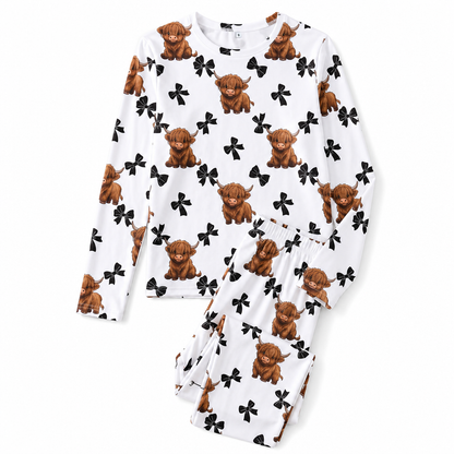 ☁️  Ensemble de pyjama en soie de lait douce pour femme