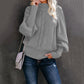Dámský pletený svetr s dlouhým rukávem Loose Fitting Sweater