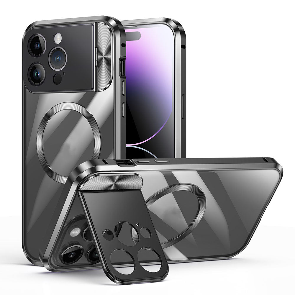 Kovová magnetická přezka Magnetic Invisible Bracket iPhone Case