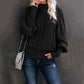 Dámský pletený svetr s dlouhým rukávem Loose Fitting Sweater