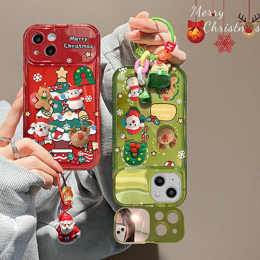 🎄Vánoční stromek s přívěskem Flip Mirror Cover pro iPhone🎅