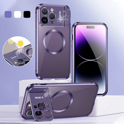 Magnetické kovové pouzdro na telefon se stojánkem na vůni